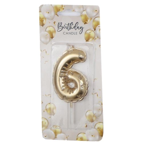 Sviečka č6 tortová 6cm