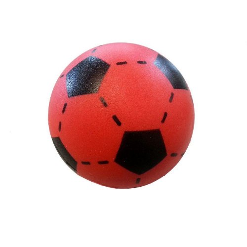 Mäkká futbalová lopta 20 cm červená