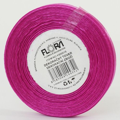 Saten stuha 6mm/20m cyklamenová farba 095