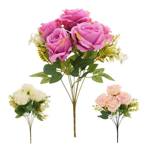 Kytica ruža x7 40cm mix/3 f