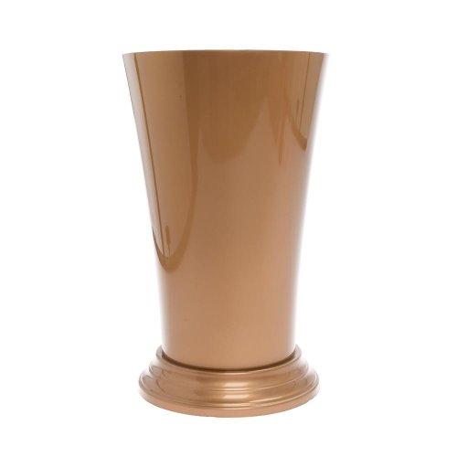 438 váza orchidea na stopke zlatá 14cm