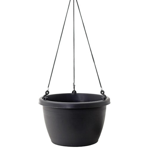 Kvetináč marina+.záves antracit glit 25x15,5(56)cm/0,9l