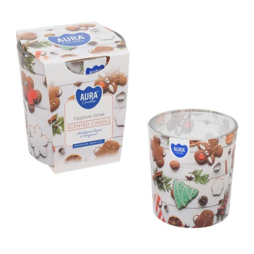 Voň.v skle christ. festive time/sn72s-26/ 8cm