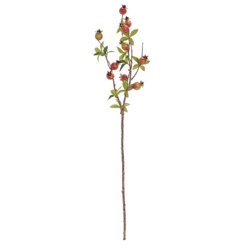 Konár granátové jabĺčka zel-čer 75cm - Umelé kvety