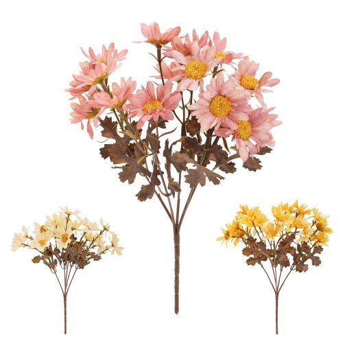 Kytica margarétky, mix/3f 27cm - Umelé kvety