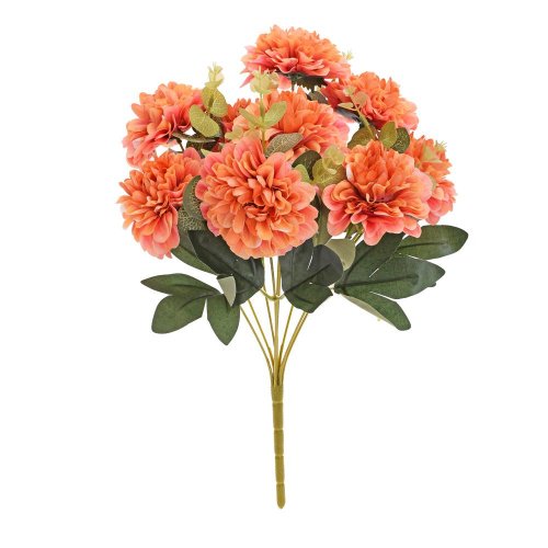 Kytica dahlia 3d 46cm oranžová