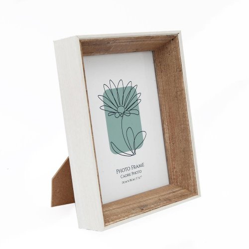 Fotorámik hlboký bielohnedý 18x13cm