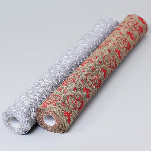Organza juta nadruk 9-48cmx5y