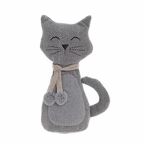 Zarážka dverí mačky plyš 34x14cm