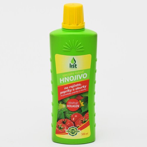 List hnojivo pre papriky,parad.,uhorky 500ml 12/k.