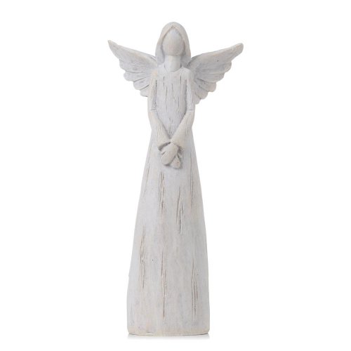 Anjel biely poly 10*7*24cm