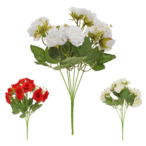Kytica ruža x6 35cm mix 3f