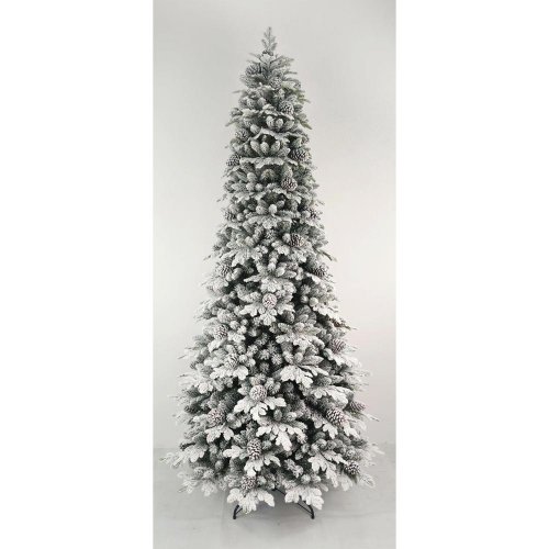Vianočný stromček loen osnežený mix vetva+šiška 210cm pe/pvc tree