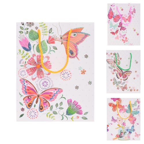 Darčeková taška s 18*23*8,5 motýle