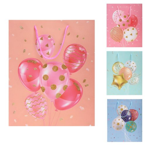 Darčeková taška m 26*32*10 balóny