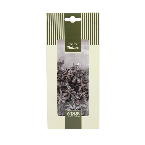 Star anise nature silver-wash 10x5x22cm