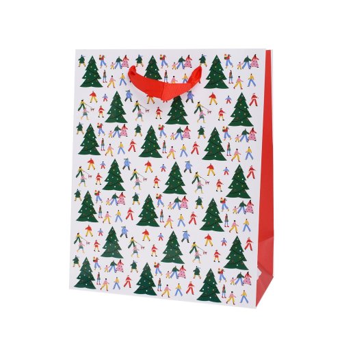 Agb2017403 taška vian v25x20+10cm christmas hustle