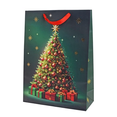 Agb2019502 taška vian v41x30x12cm classic christmas tree - Vianočné dekorácie