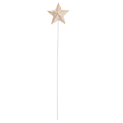 Zápich hviezda bie/zla drevo 34*7*2,4cm - Vianočné dekorácie a ozdoby