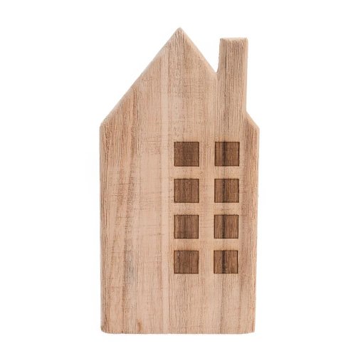 Domček nat/hne drevo 20*10,5*3,5cm - Vianočné dekorácie a ozdoby