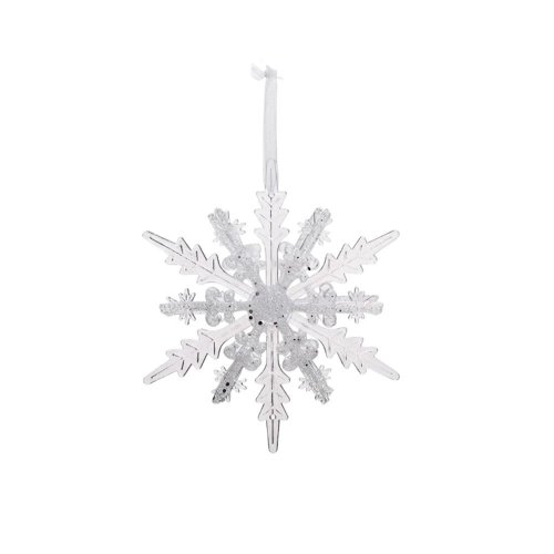 Záves vločka plast 16*16*2,5cm