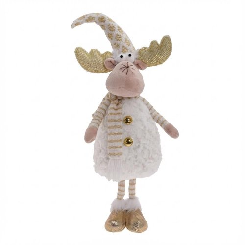 Sob kré/zla s led rohmi textil 21*15*55cm - Vianočné dekorácie