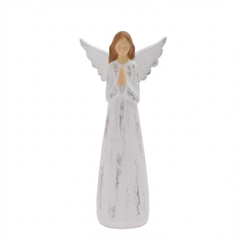 Anjel modliaci bie/béž poly 17*11,5*36cm