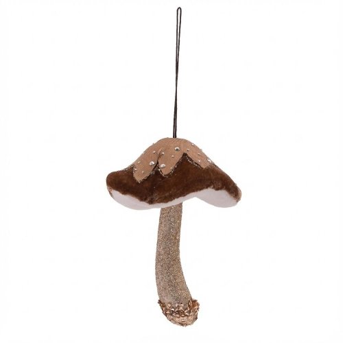 Záves hríb šam/hne zamat textil 9*14cm