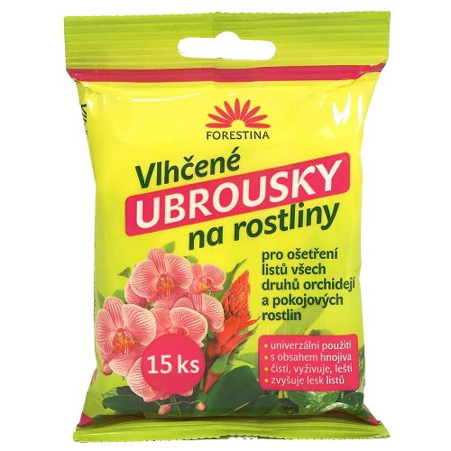 Vlhčené obrúsky na rastliny 15ks