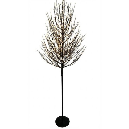 Stromček čierny 2100led, teplé svetlo plast 300cm