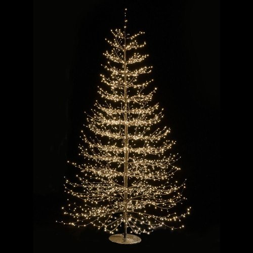 Stromček čierny, 2690 led, ip44, teplé svetlo, 80*80*210cm