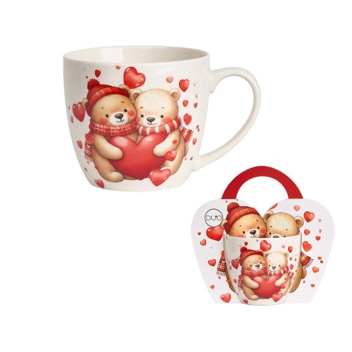 Šálka 460ml medvede so srdcom
