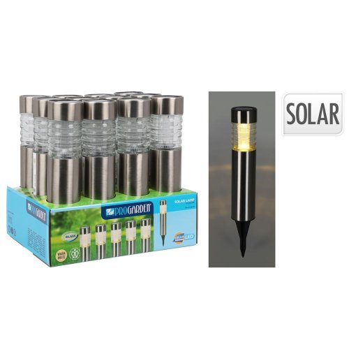 Solárne svetlo zápich nerez pr.6xv27cm ww