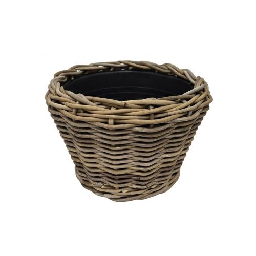 484fl/s kôš kubu ratan/plast vklad sivý pr.32/23cm