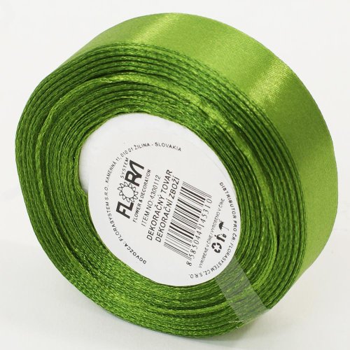 Saten stuha 20mm/15m oliva farba 108