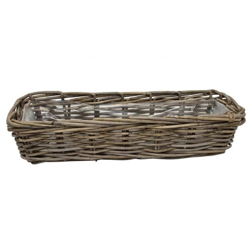 Hrantík kubu ratan klasik sivý 50x14/v12cm