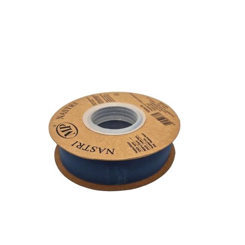 Stuha organza 2,5cm/20m smokey modrá 5392m 59