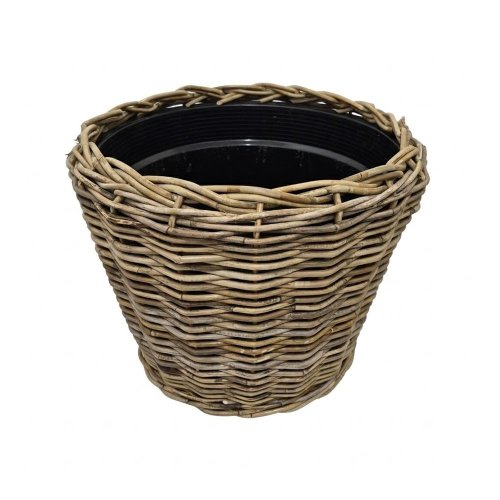 485fl/s kôš kubu ratan/plast. vklad sivý pr.50/47cm