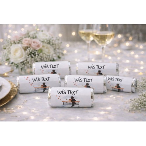 Svadobné mini mentos cukríky