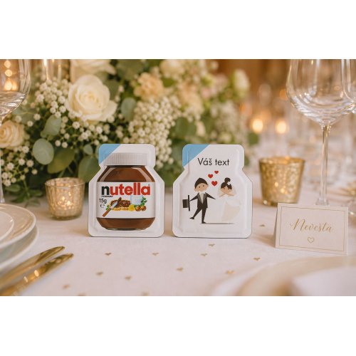 Svadobná mini Nutella v plastovom balení