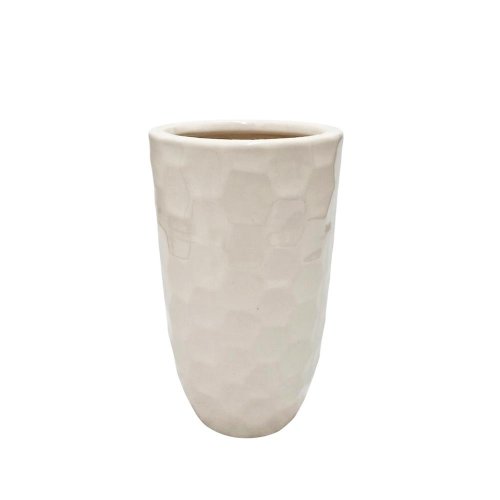 Váza biela diamant h25xd15cm