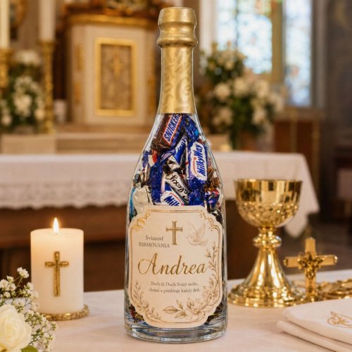 Celebration láhev se sladkostmi – 1. svaté přijímání / biřmování