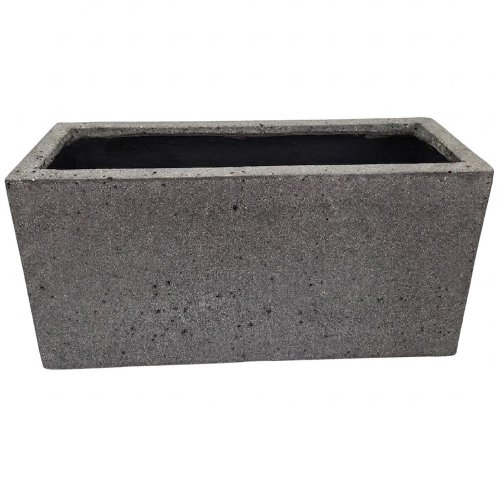 Kv-44 kvetináč umelý kameň granite hrantík šedá 60x22x30