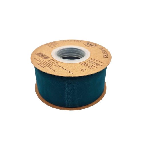 Stuha organza 4cm/20m petr zelená 5392g 58