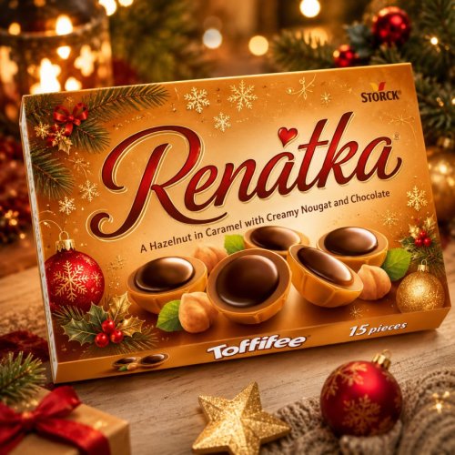Toffifee k Vianociam -  červené gule
