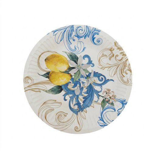 Ppd8004800 tanier pap pr.18cm/8ks baroque lemon sicilian bloom