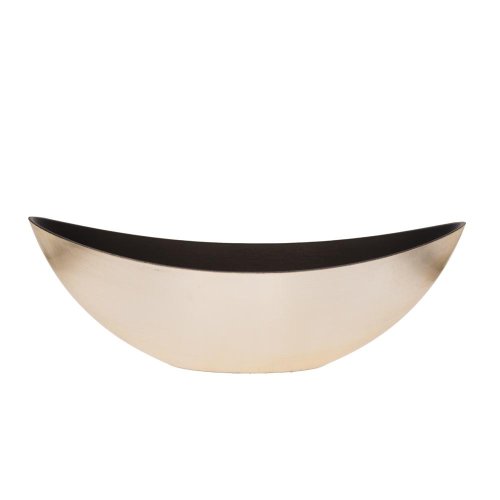 Loďka plast 39x12x13cm zlatá - Umelé kvety