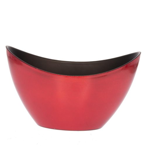 Loďka plast 20x9x11,5 metal červená