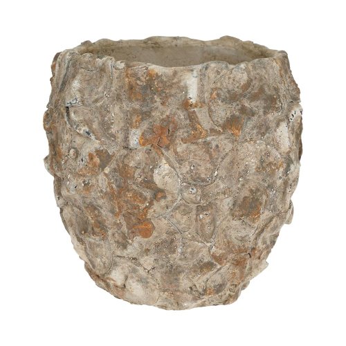 Kvetináč cement 20x20x19cm hnedý - Vianočné dekorácie