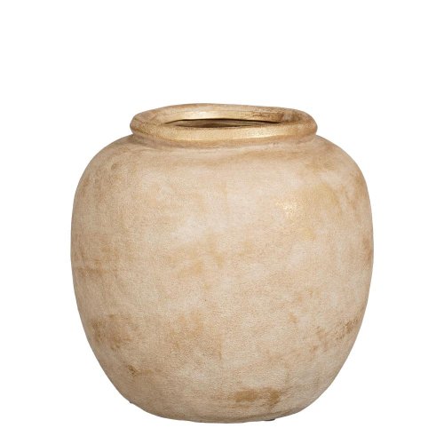 Anfora julius béžová/keramika metalická 22xv22,5cm - Lampáše